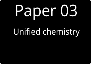 OCR A level Chemistry Paper 03